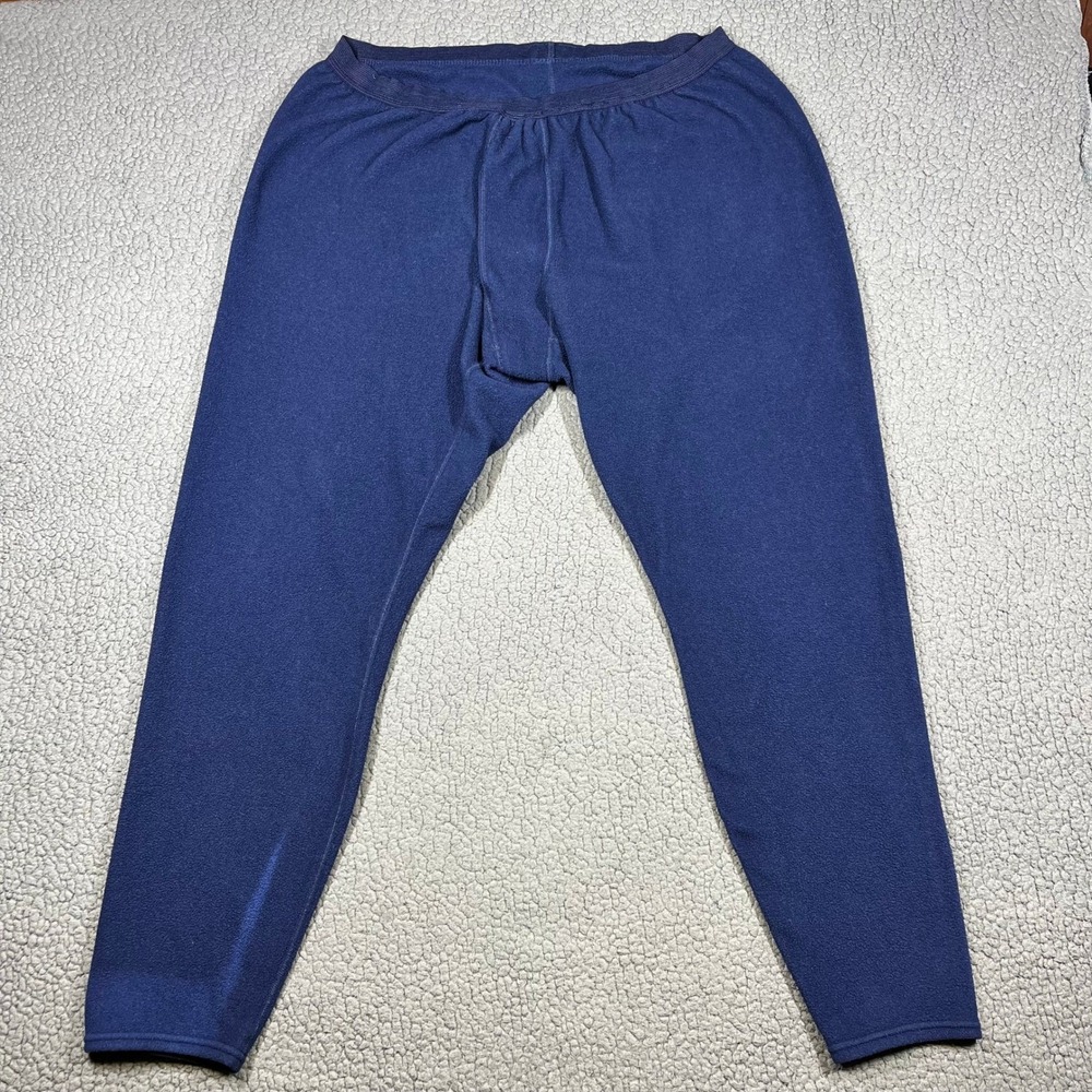Patagonia Capilene Mens XXL Thermal Base Layer Pants Blue Fleece Made in USA